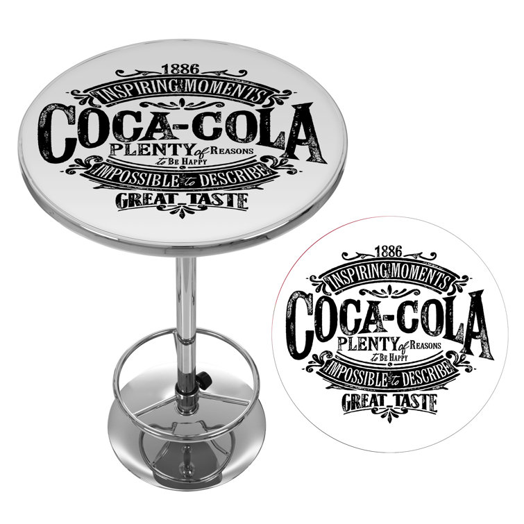 Coca cola bar discount table and stools